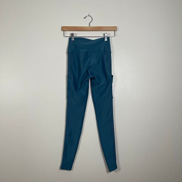 Peloton • Show Up Teal High Rise Pocket Leggings - Picture 3 of 4